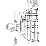 Dibujo para colorear Dibujo De Noe Construyendo El Arca Para Pintar Y Colorear Dibujosbiblicos