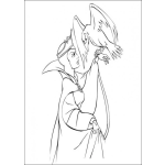 Dibujo para colorear La bruja de blanca nieves