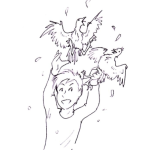 Dibujo para colorear Ibujo De Gallinas Peleando Para Pintar Y Colorear