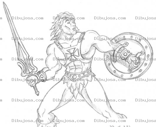 Dibujo para colorear Dibujo De Heman Para Pintar Y Colorear A He Man