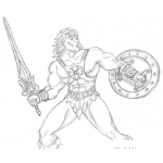 Dibujo para colorear Dibujo De Heman Para Pintar Y Colorear A He Man