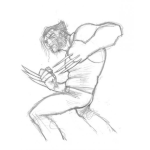 Dibujo para colorear Dibujo De Wolverine Para Pintar Y Colorear