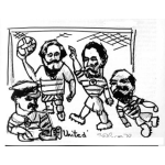 Dibujo para colorear Dibujo De Chamusca De Futbol Para Pintar Y Colorear