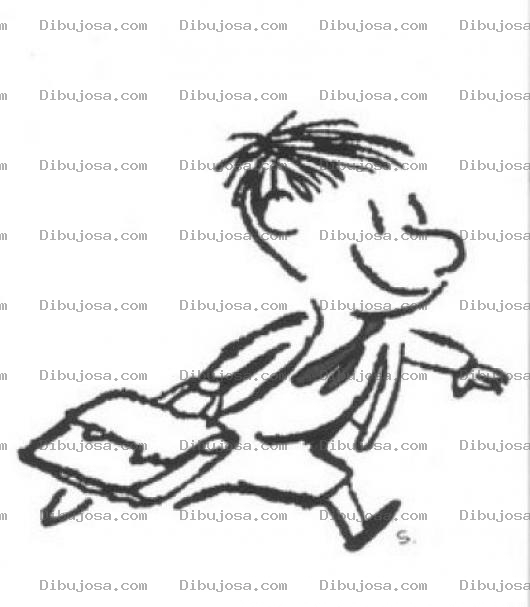 Dibujo para colorear Dibujo De Vendedor Corriendo Para Pintar Y Colorear