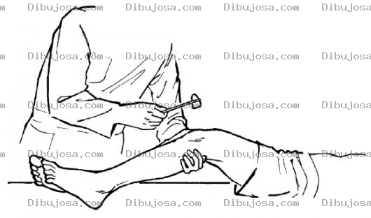 Dibujo para colorear Dibujo De Examen De Rodilla Para Pintar Y Colorear Medico Examinando La Rodilla D Eun Paciente
