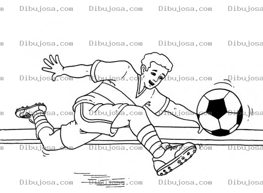 Dibujo para colorear Nino Jugando Futbol En El Corredor De Su Casa Para Pintar Y Colorear