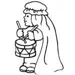 Dibujo para colorear Dibujo De Pastorcito Del Tambor Para Pintar Y Colorear