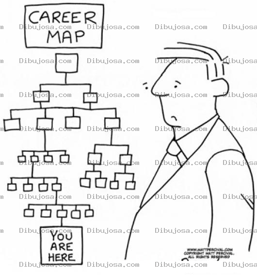 Dibujo para colorear Dibujo De Empleado Leyendo El Organigrama Empresarial Para Pintar Y Colorear Mapa Estructural De La Empresa