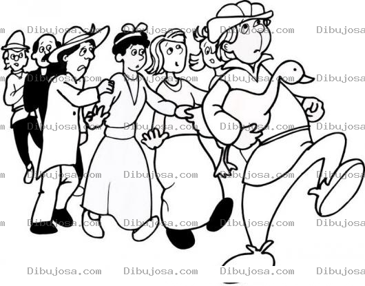 Dibujo para colorear Paga El Pato Dibujo De Muchacho Llevandose Un Pato Bajo El Brazo Sin Pagar Para Pintar Y Colorear Pagaelpato