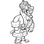 Dibujo para colorear Dibujo De Rey Malvado Para Pintar Y Colorear Reymalo