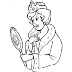 Dibujo para colorear Dibujo De Reina Malvada Para Pintar Y Colorear