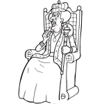 Dibujo para colorear Reina Malvada Para Pintar Y Colorear Reinamala