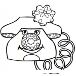 Dibujo para colorear Dibujo De Telefono Celular Antiguo De Discado Para Pintar Y Colorear