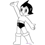 Dibujo para colorear Dibujo De Astroboy Para Pintar Y Colorear