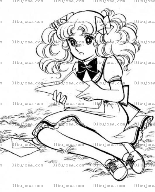 Dibujo para colorear Candy Candy Coloring Page Para Pintar Y Colorar A Candy Uuu