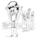 Dibujo para colorear Dibujo Del Senador John Kerry Excandidato A Presidente De Los Estados Unidos Para Pintar Y Colorear