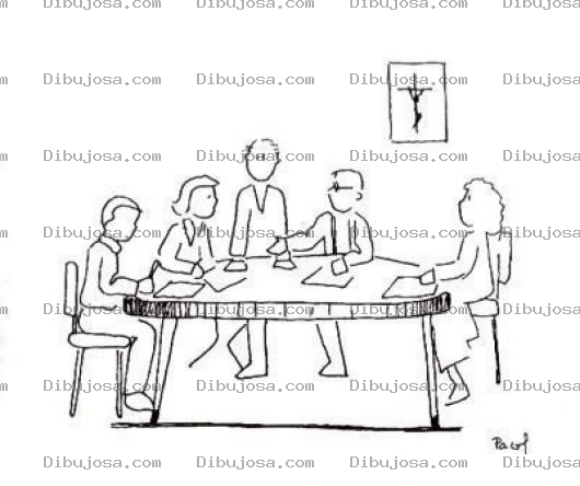 Dibujo para colorear Dibujo De Reunion De Estudio Biblico Para Pintar Y Colorear