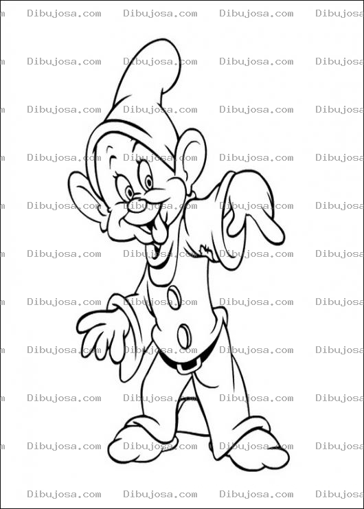 Dibujo para colorear El Enanito Tontin