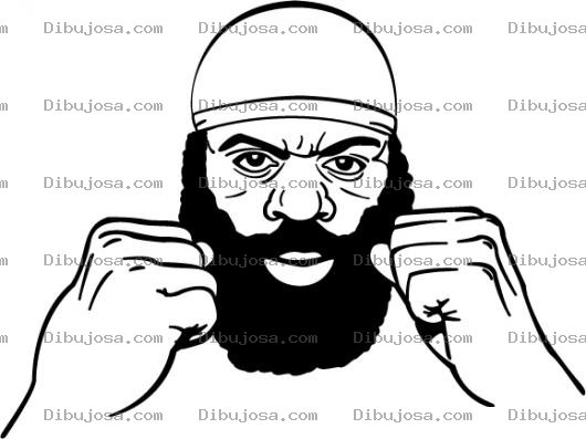 Dibujo para colorear Dibujo De Kimbo Slice Para Imprimir Pintar Y Colorear