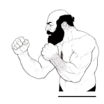 Dibujo para colorear Dibujo Del Peleador Callejero Kimboslice Para Pintar Y Colorear A Quimbo