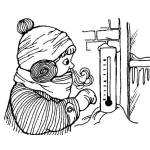 Dibujo para colorear Colorear Frio Dibujo De Nino Con Frio Para Imprimir Y Pintar