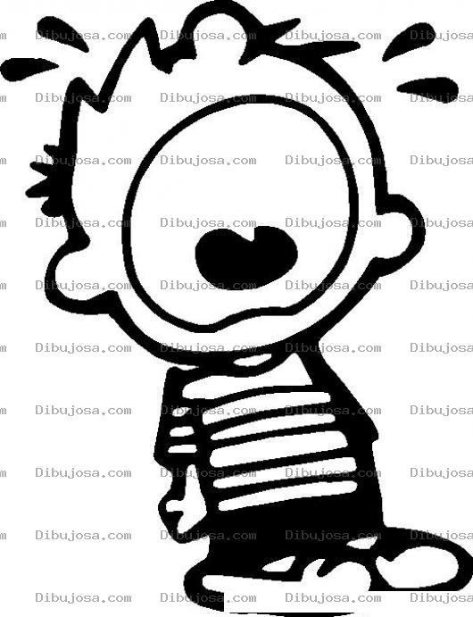 Dibujo para colorear Dibujo D Enino Llorando A Gritos Para Pintar Y Colorear