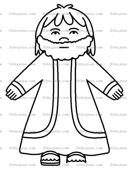 Dibujo para colorear Dibujo De Abraham Para Pintar Y Colorear Dibujos Biblicos