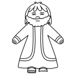 Dibujo para colorear Dibujo De Abraham Para Pintar Y Colorear Dibujos Biblicos