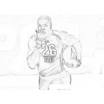 Dibujo para colorear Demarco Murray Online Coloring Page Para Pintar Y Colorear