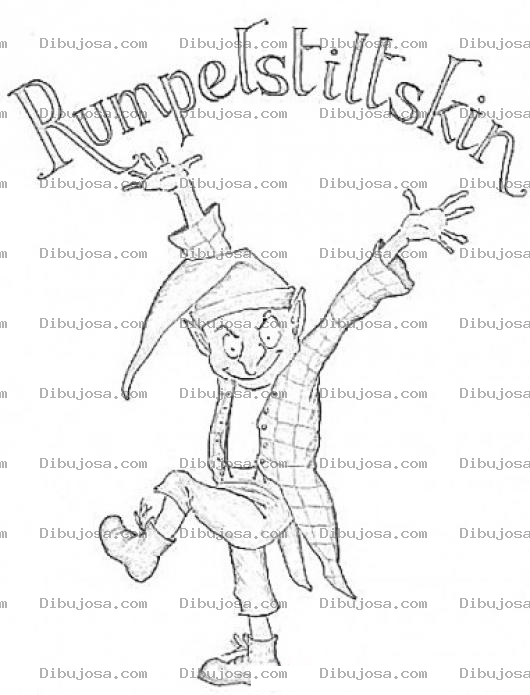 Dibujo para colorear Rumpelstiltskin Dibujo Para Pintar Y Colorear Al Duende De Rumpel Stilt Skin
