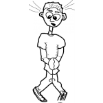 Dibujo para colorear Dibujo De Nino Pidiendo Permiso Para Ir Al Bano Por Favor Por Favor Porfavor Porfavor Porfavorporfavor