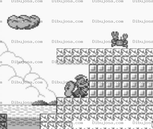 Dibujo para colorear Dibujo Del Juego De Popeye 2 De Game Boy Classic Y Gameboy Pocket En Blanco Y Negro Para Pintar Y Colorear
