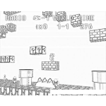 Dibujo para colorear Dibujo Del Juego De Mario Bros 3D Para Pintar Y Colorear