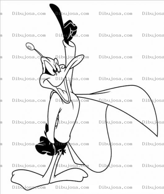 Dibujo para colorear Dibujo Del Pato Lucas Para Pintar Y Colorear Patolucas Con Capa