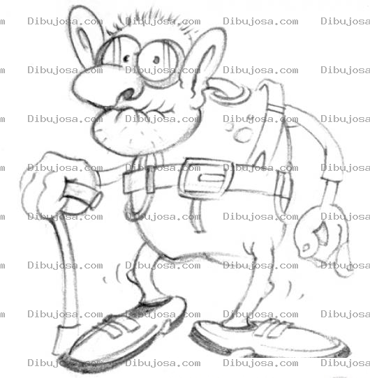 Dibujo para colorear Mono Viejo Para Pintar Y Colorear Dibujo De Mico Abuelito Simio Viejito