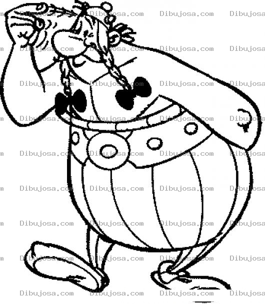 Dibujo para colorear Dibujo De Obelix Para Pintar Y Colorear