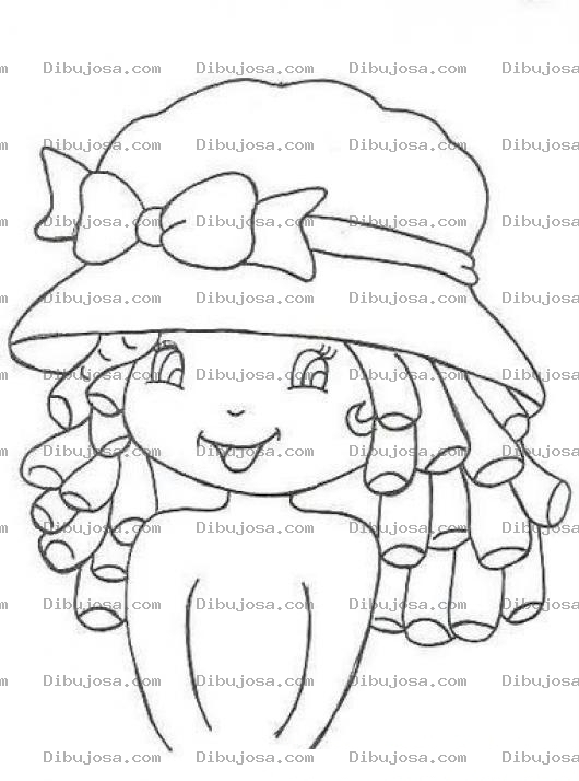 Dibujo para colorear Fresita Fresita Dibujo De La Munequita Fresita Feliz Para Pintar Y Colorear