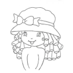 Dibujo para colorear Fresita Fresita Dibujo De La Munequita Fresita Feliz Para Pintar Y Colorear