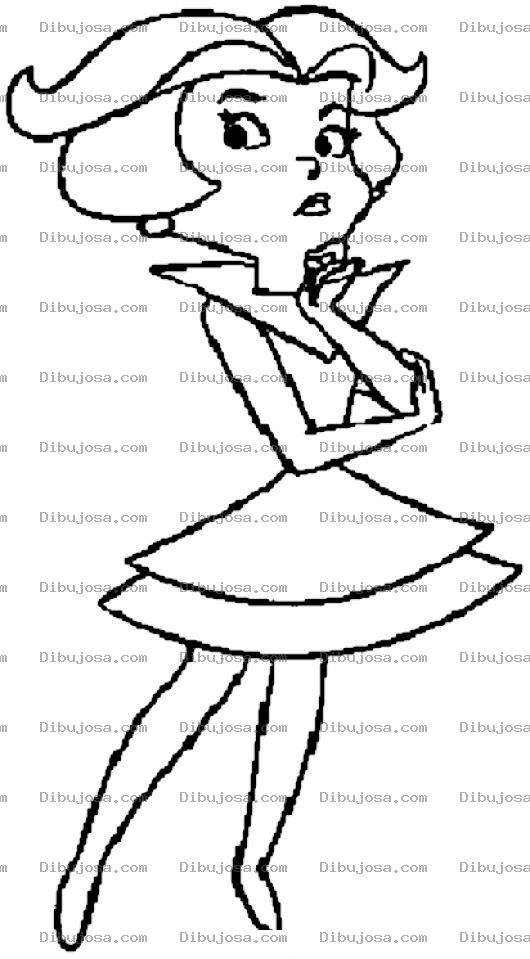 Dibujo para colorear Dibujo De La Esposa De Sonico De Los Super Sonicos Para Pintar Y Colorear