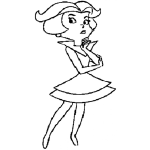 Dibujo para colorear Dibujo De La Esposa De Sonico De Los Super Sonicos Para Pintar Y Colorear