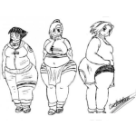 Dibujo para colorear Dibujo De Chicas Gordas Y Obesas Para Pintar Y Colorear Gorditas Lindas