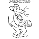 Dibujo para colorear Ratongeronimo Dibujo Del Ratoncito Geronimo Para Pintar Y Colorear Al Raton Geronimo geronimigeronimo