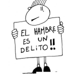 Dibujo para colorear El Hambre Es Un Delito Dibujo Para Imprimir Pintar Y Colorear