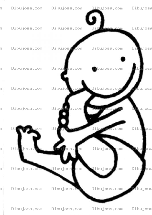 Dibujo para colorear Dibujo De Bebe Chupandose Los Dedos Del Pie Para Pintar Y Colorear
