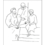 Dibujo para colorear Dibujo De Jesus Adolescente Hablando Con Los Fariseos Para Pintar Y Colorear Dibujocristiano