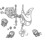 Dibujo para colorear Pintar Bob Esponja