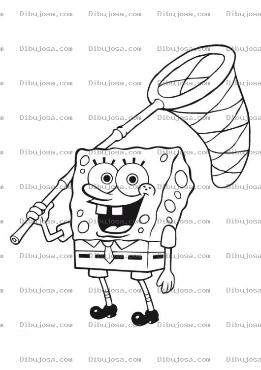 Dibujo para colorear Dibujo de Bob Esponja para colorear