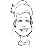 Dibujo para colorear Dibujo De Chica Cachetona Para Pintar Y Colorear