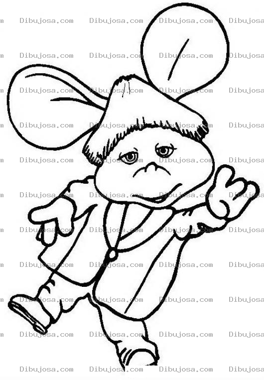 Dibujo para colorear A La Camita A La Camita Dibujo De Topogigio Para Pintar Y Colorear Alacamita
