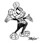 Dibujo para colorear Dibujo De Mickey Mouse Con Traje De Spiderman Para Pintar Y Colorear A Micekymouse Con Disfraz Del Hombre Arana